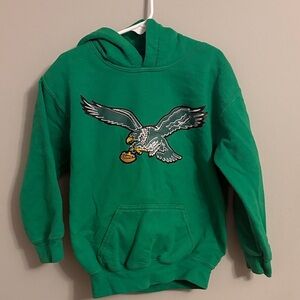 Kids Green Hoodie with Eagle Design